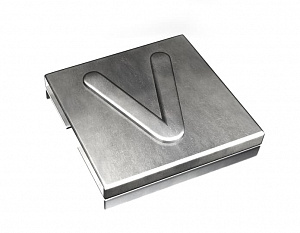 YID-CHAR-V Маркировка для каб.стяжки,нерж.сталь,'V', (100шт) ABB. Вид 1