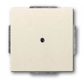 1750-82 Плата центральная с суппортом для разъёмов BNC и TNC, серия solo/future, цвет savanne/слоновая кость ABB. Вид 1