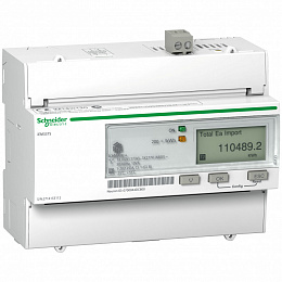Поверенный счетчик 3-ф актив-реакт iEM3375 125А, 4Т. 1DI, по 4 квадрантам, Lon Schneider Electric. Вид 1