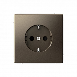 Розетка с заземл., со шторк., 16А, механизм (мокко) ARTGALLERY Systeme Electric. Вид 1