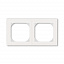 3901H-A05520 68 Рамка 2 пост, 55х55 (для механизмов BJE), Levit, жемчуг/ледяной ABB. Вид 1.