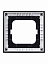 1721-281 Рамка 1-постовая (чёрный) Axcent ABB. Вид 4.