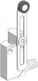 Концевой выключатель ролик рег. длинной xcmd2145c12 Schneider Electric. Вид 1