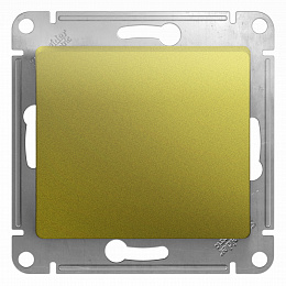 Кнопка нажимная,сх.1,10ax, механизм (фисташковый) Glossa Systeme Electric. Вид 1