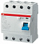 F204 A 25/30 Блок утечки тока 4-полюсный, 25A, 30mA, тип А (УЗО) ABB. Вид 1.