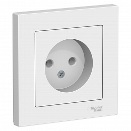 Розетка без заземления, 16А, в сборе, (белый) Atlas Design Systeme Electric. Вид 1