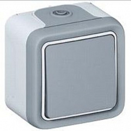 Кнопка 10A НО (серый) IP55 Plexo Legrand. Вид 1