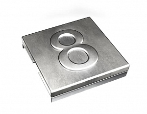 YID-CHAR-8 Маркировка для каб.стяжки,нерж.сталь,'8', (100шт) ABB. Вид 1