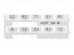 KOIP SM W Маркировка без надписей, для AVK 50/ 95/ 150/ 240, 20х9 мм, (белая) (1уп.-240шт) Klemsan. Вид 1