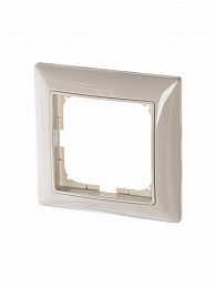 2511-92-507 Рамка 1-постовая с декоративной накладкой (слоновая кость) Basic55 ABB. Вид 1