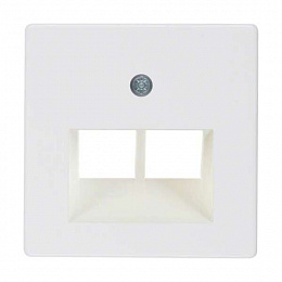 Накладка UAE/E-DAT Design/Telekom розетка ISDN (полярная белизна, глянцевый) Berker. Вид 1
