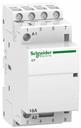 iCT Модульный контактор 16A 4НО 24В АС Schneider Electric. Вид 1