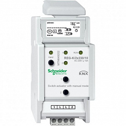 Актор для выкл reg-k/2x230/10 с ручн упр Schneider Electric. Вид 1
