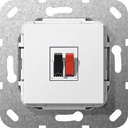 Аудио-розетка (белый) System 55 Gira. Вид 1