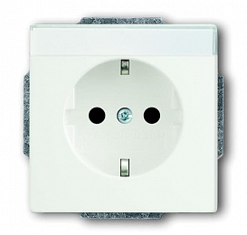 20 EUN-884 Розетка SCHUKO с пол.solo/fut.б.бархат ABB. Вид 1
