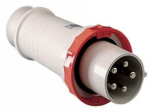 Вилка кабельная, винтовая 3P+N+E 63А IP67 Schneider Electric. Вид 1