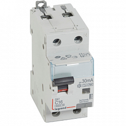 DX3 Дифф. автомат 1P+N, 16A, 30mA, 6kA (хар-ка C) Legrand. Вид 1