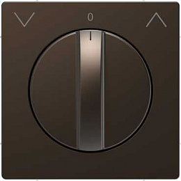 Центральная накладка д/поворот. мех-ма рольставней (мокко) Merten D-Life Schneider Electric. Вид 1