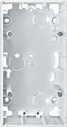 Корпус для открытого монтажа, 2-постовый, sm (полярный белый) Merten Schneider Electric. Вид 1