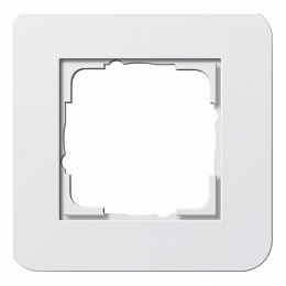 Рамка 1-постовая (белый глянцевый) E3 Gira. Вид 1