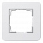 Рамка 1-постовая (белый глянцевый) E3 Gira. Вид 1.