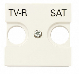 N2250.1 CV Накладка для TV-R-SAT розетки, 2-модульная, серия Zenit, цвет шампань ABB. Вид 1