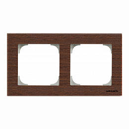 8572 WN Рамка 2-постовая (дерево венге) SKY ABB. Вид 1