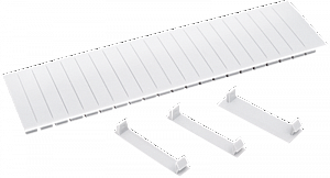 Заглушка 12 модулей белая ИЭК. Вид 1