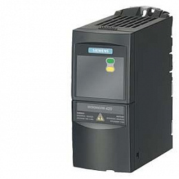 MICROMASTER 420 Без фильтра, 3Ф. 380-480 В, 47-63 ГЦ , 0,55 КВТ, 173х73х149 Siemens. Вид 1