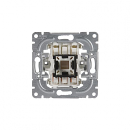 1067.21 Механизм 1-клавишного переключателя кросс, 16А/250В, (схема 7) 2 дополнительные клеммы ABB. Вид 1