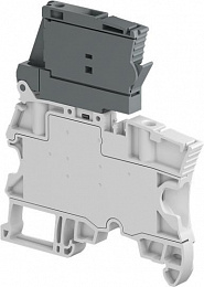 Клемма ZS4-SF Держатель предохранителя 5x20мм, 5x25мм серый, 4мм кв. TYCO. Вид 1