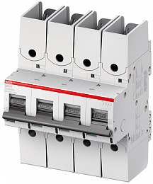 S804S C50 R Автоматический выключатель 4-полюсный, 50А, Icu=50kA (хар-ка C) ABB. Вид 1