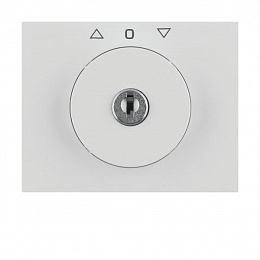 Накладка с замком к жалюзийному замочному выключателю (полярная белизна, глянцевый) K.1 Berker. Вид 1