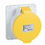 Розетка панельная бстр 16а 3P-E 100-130 IP44 Schneider Electric. Вид 1.