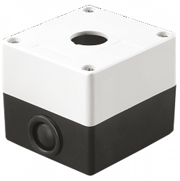 КП101 Корпус для кнопок 1место белый ИЭК. Вид 1