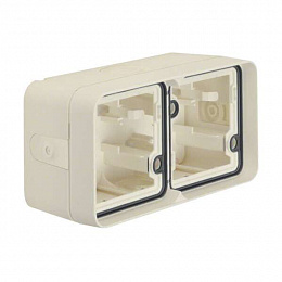 Нижняя часть коробки с вводом для проводки (полярная белизна) W.1 Berker. Вид 1