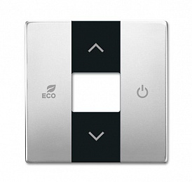 CP-RTC-866 Накладка терморегулятора free@home, future, сталь ABB. Вид 1