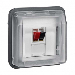 Розетка для громкоговорителя (серый) W.1 Berker. Вид 1