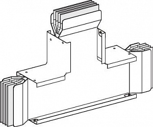 Секция тройниковая на ребро, 3l+n+pe, cu, 3200а Schneider Electric. Вид 1