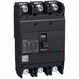 Термо-магнит. 3х-полюс. автомат 150А 18kA, подключ. под шину Schneider Electric. Вид 1