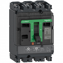 NSX160B 3P3T TMD 160 Автоматический выключатель 3-полюсный, 160А, 25kA Schneider Electric. Вид 1