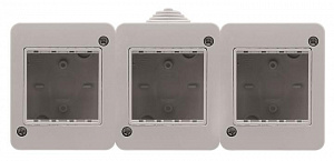 N3293.1 Коробка IP40 для открытой установки на 6 модулей, серия Zenit/Stylo ABB. Вид 1