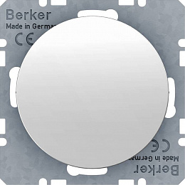 Заглушка с накладкой (полярная белизна, глянцевый) R.1/R.3 Berker. Вид 1