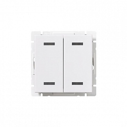 FAP1204-84 Кнопка нажимная, 4 клавиши, с подсветкой, до 30В, Impressivo, белый ABB. Вид 1