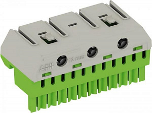ZK113G Клеммник PE 11x4 + 3x25 мм2  ABB. Вид 1