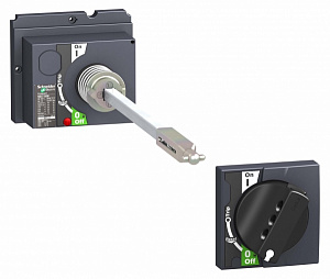 429343 Телескопическая выносная поворотная ручка (черная) для NSX100-250A Schneider Electric. Вид 1