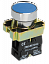 Кнопка управления LAY5-BA61 без подсветки синяя 1з ИЭК. Вид 1.