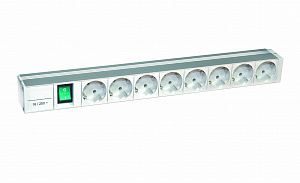 Розет блок 3 поз 10"ute 220в 16а с выкл Schneider Electric. Вид 1