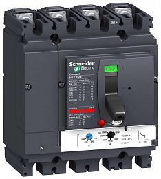 431131 NSX250B TM200D 4P 200А Термо-магнитный 4-пол. автомат 220А, 25kA Schneider Electric. Вид 1