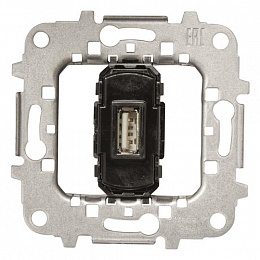 8185.2 Механизм USB зарядного устройства, 1х2000 мА, 5В, серия SKY ABB. Вид 1